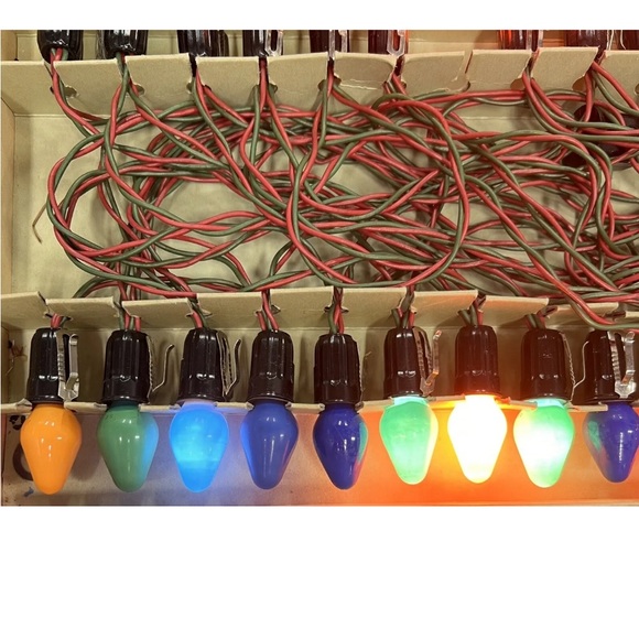 Vintage Royalites Christmas Tree Light Streamer String Set with Box 2 Sets - Picture 8 of 13